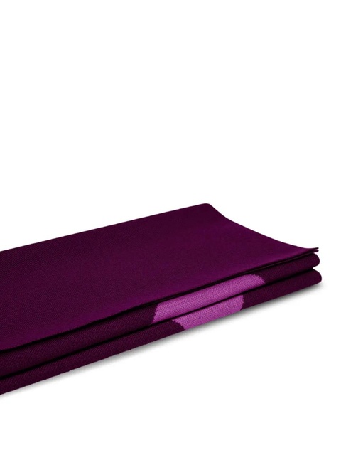 PINKO logo-detail wool scarf - Red - zdjęcie produktu nr 1