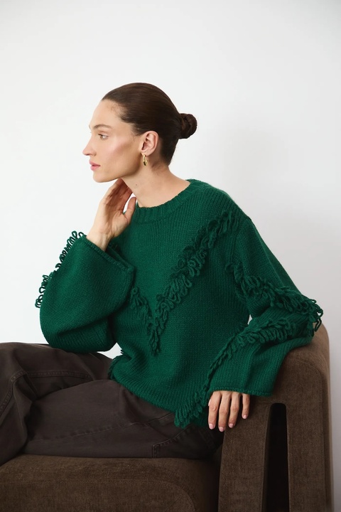 Medicine sweter damski kolor turkusowy - zdjęcie produktu nr 1