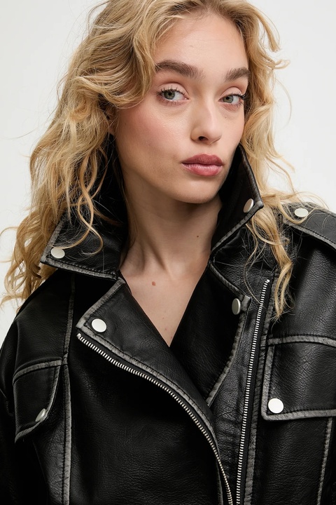 Answear.LAB ramoneska kolor czarny przejściowa - zdjęcie produktu nr 2