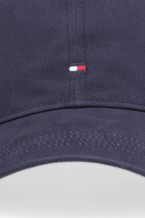 Tommy Hilfiger czapka z daszkiem bawełniana kolor granatowy AW0AW17781 - zdjęcie produktu nr 2