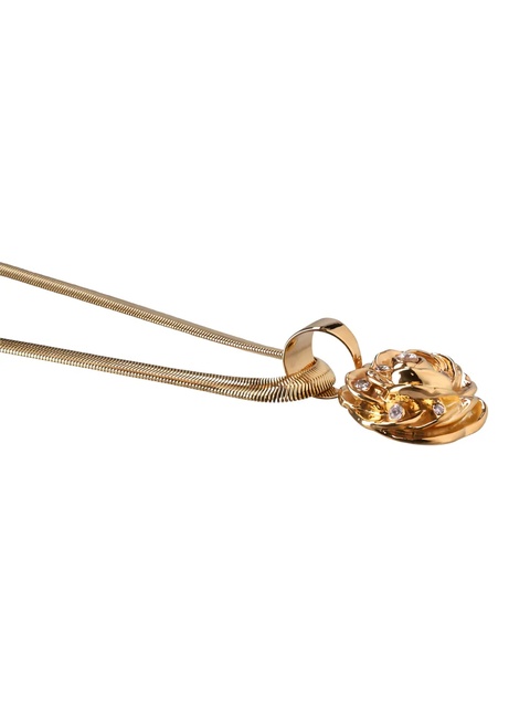Magda Butrym rose-embellished pendant necklace - Yellow - zdjęcie produktu nr 2