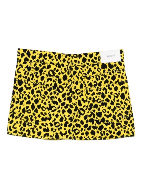 Coperni leopard-print wrap skirt - Yellow - zdjęcie produktu nr 1