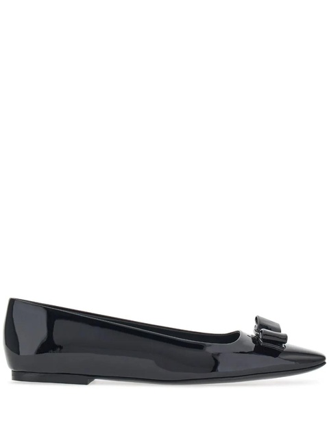 Ferragamo Vara bow ballerina shoes - Black - zdjęcie produktu nr 1