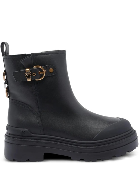 PINKO buckle-detail side-zip boots - Black - zdjęcie produktu nr 1