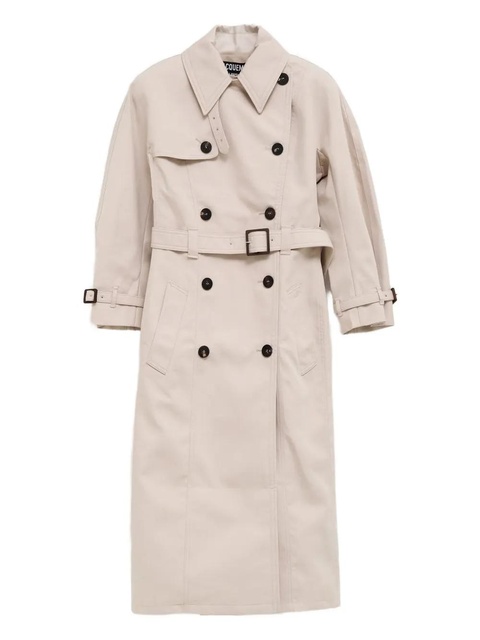 Jacquemus double-breasted belted trench coat - White - zdjęcie produktu nr 1