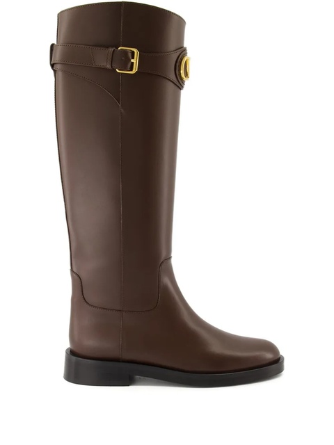 Valentino Garavani VLogo-buckle boots - Brown - zdjęcie produktu nr 1