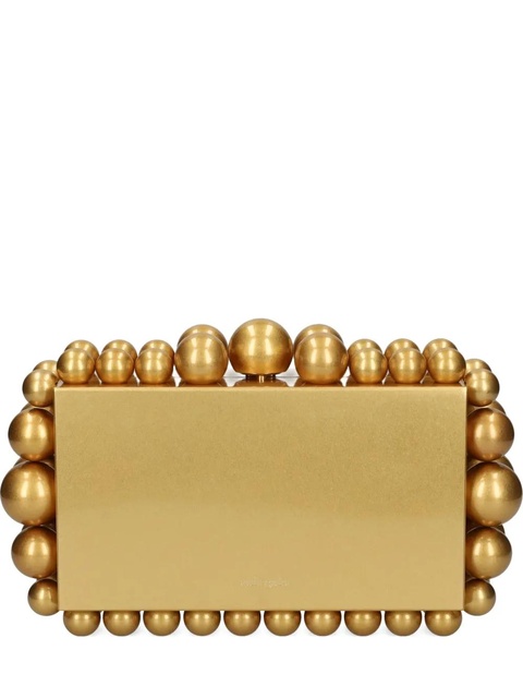 Cult Gaia bead-embellished clutch bag - Gold - zdjęcie produktu nr 2