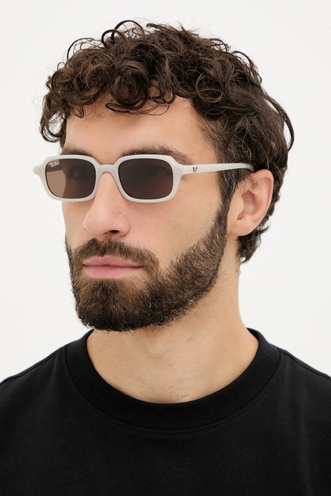 Ray-Ban okulary przeciwsłoneczne kolor beżowy 0RB4455 - zdjęcie produktu nr 1