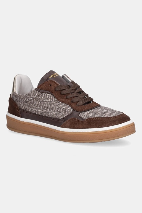 Twinset sneakersy damskie kolor brązowy 252TGT012 - zdjęcie produktu nr 1