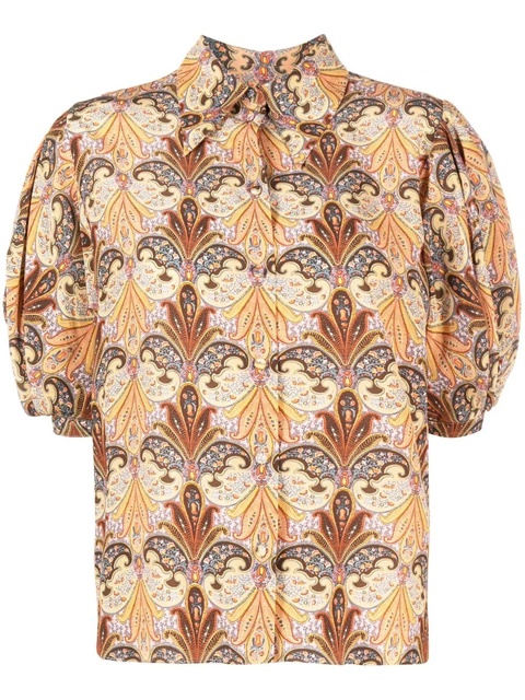 ETRO paisley-print silk shirt - Brown - zdjęcie produktu nr 1