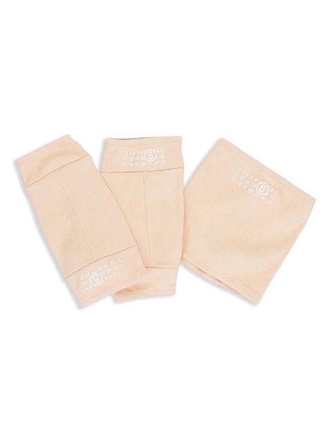 MM6 Maison Margiela numbers-print accessory set - Neutrals - zdjęcie produktu nr 1