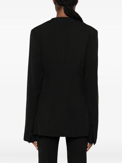 TOTEME round-neck flap-pocket jacket - Black - zdjęcie produktu nr 2