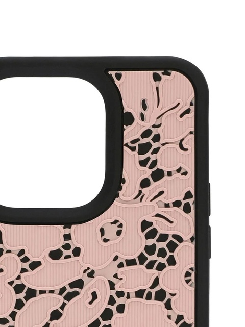 Dolce & Gabbana floral-lace iPhone 14 Pro case - Pink - zdjęcie produktu nr 2