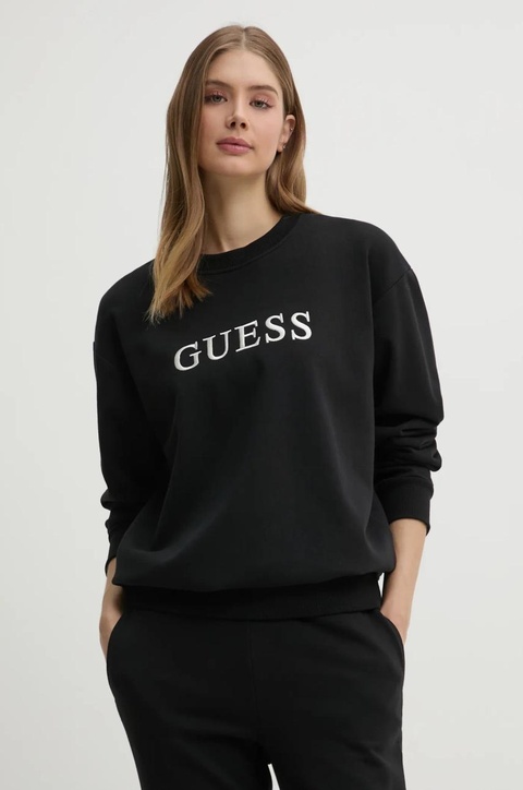 Guess bluza SOFIA damska kolor czarny z aplikacją O5RQ03 KCO31 - zdjęcie produktu nr 1