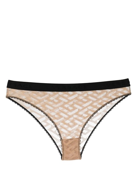 Versace all-over monogram-pattern briefs - Neutrals - zdjęcie produktu nr 1