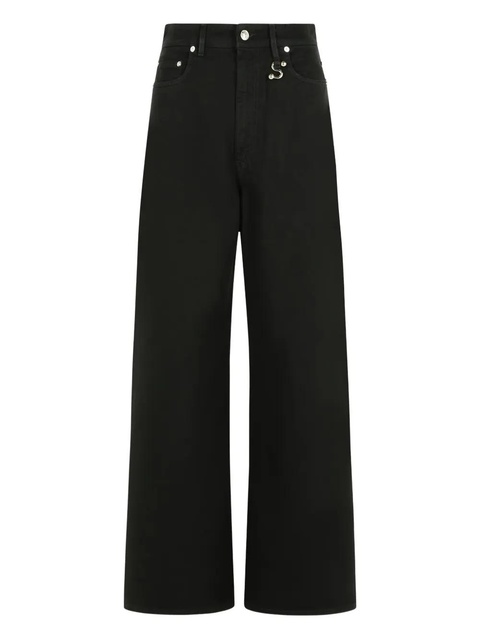Sportmax Siamese button-fastening five-pocket jeans - Black - zdjęcie produktu nr 1