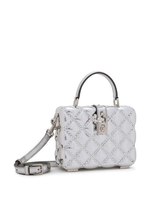 Dolce & Gabbana Dolce Box rhinestone-embellished top-handle bag - Metallic - zdjęcie produktu nr 2