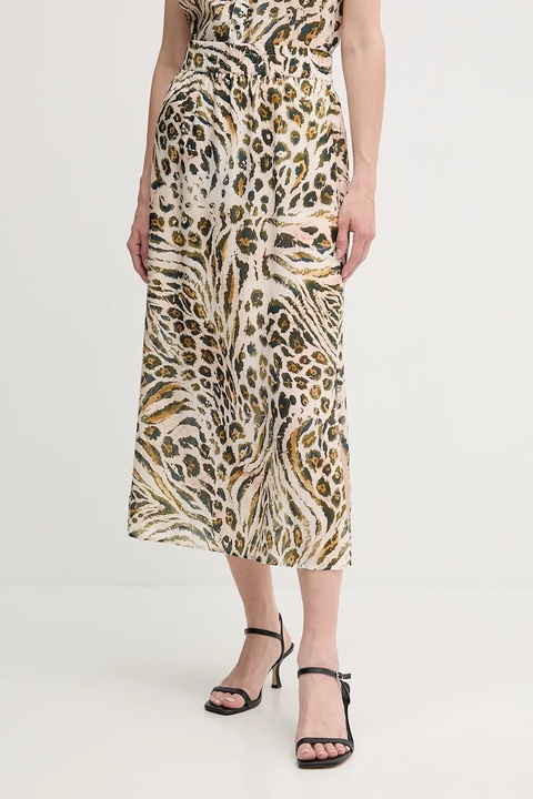 Marc Aurel spódnica kolor beżowy midi prosta 2286-1021-93436 - zdjęcie produktu nr 1