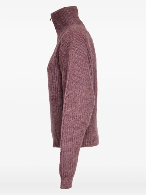ISABEL MARANT Danita half-zip sweater - Purple - zdjęcie produktu nr 2