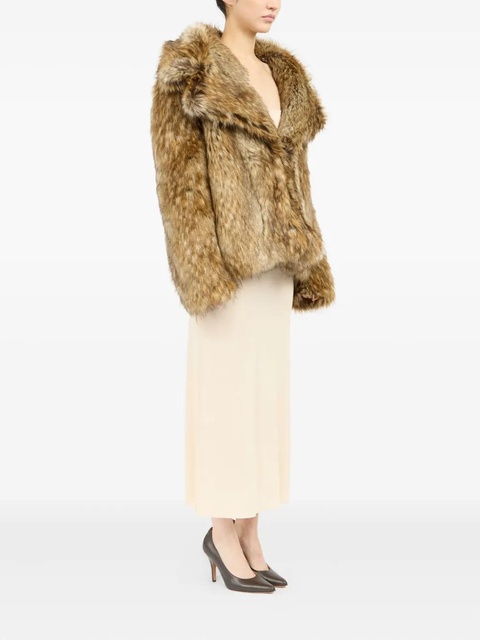 MM6 Maison Margiela faux-fur jacket - Brown - zdjęcie produktu nr 1