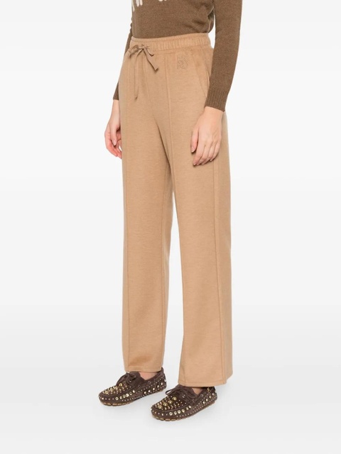 Weekend Max Mara virgin wool blend straight-leg trousers - Brown - zdjęcie produktu nr 2