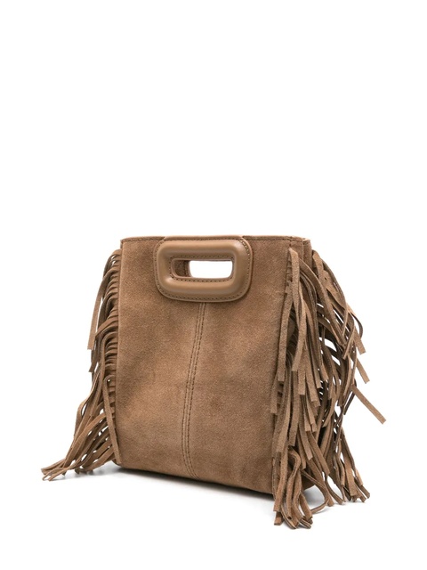 Maje small M fringed suede bag - Brown - zdjęcie produktu nr 2