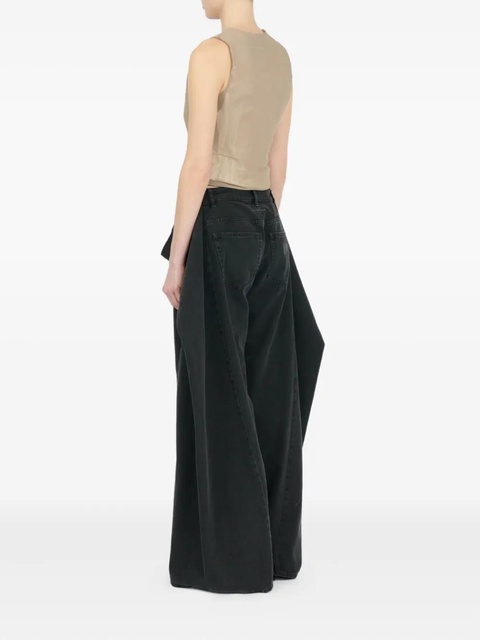 MM6 Maison Margiela satin button-up waistcoat - Neutrals - zdjęcie produktu nr 2
