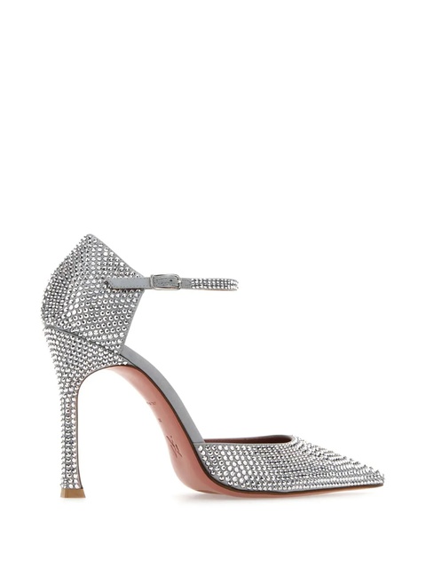 Amina Muaddi crystal-embellished pumps - Silver - zdjęcie produktu nr 1