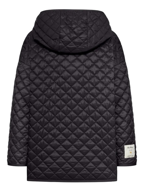 Max Mara quilted-pattern hooded jacket - Black - zdjęcie produktu nr 2