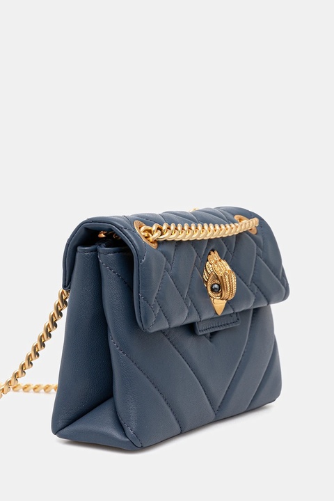 Kurt Geiger London torebka skórzana KENSINGTON kolor granatowy 4372889109 - zdjęcie produktu nr 2