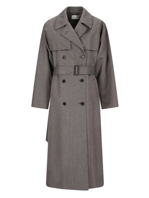 The Row Rhydian belted double-breasted coat - Brown - zdjęcie produktu nr 1