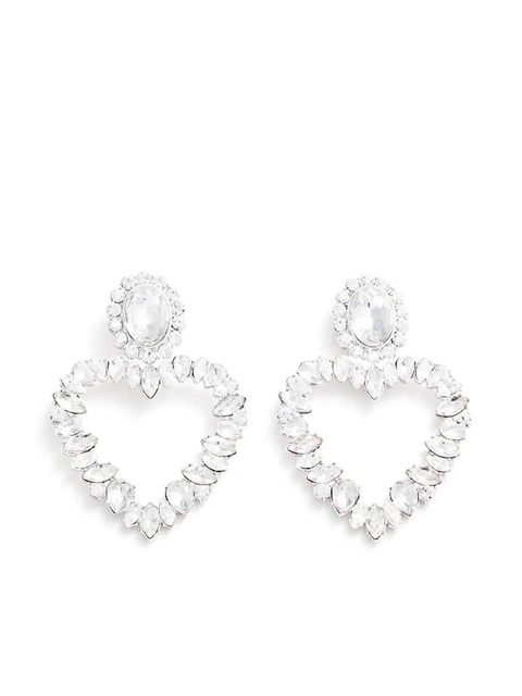 Self-Portrait crystal drop earrings - Silver - zdjęcie produktu nr 1