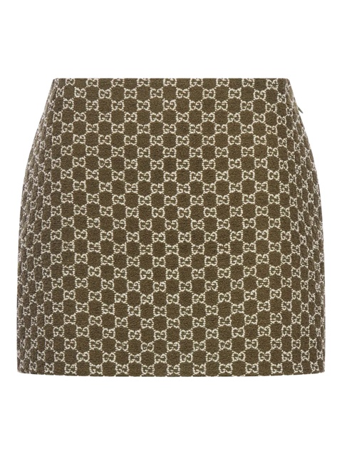 Gucci monogram mini skirt - Green - zdjęcie produktu nr 1