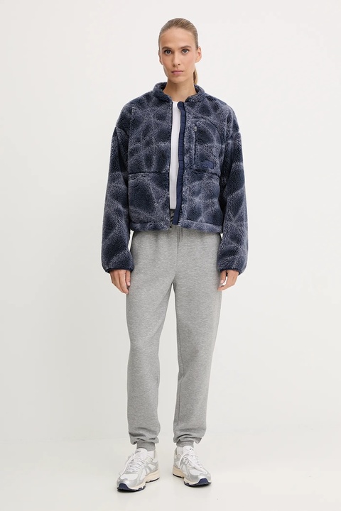 The North Face bluza polarowa Extreme Pile damska kolor granatowy wzorzysta NF0A8D5XD3O1 - zdjęcie produktu nr 2