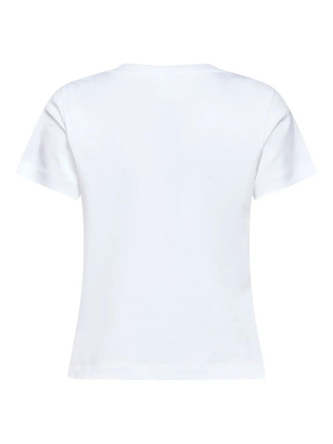 Moncler logo-detail crew-neck T-shirt - White - zdjęcie produktu nr 2