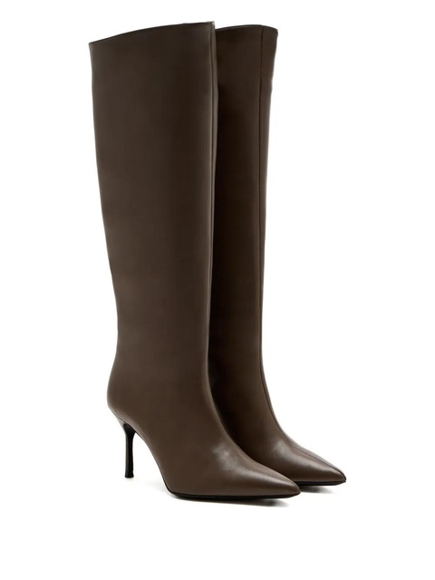 STAUD 80mm pointed-toe leather boots - Brown - zdjęcie produktu nr 2