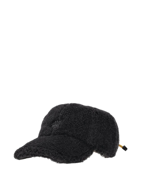 Miu Miu fleece baseball cap - Black - zdjęcie produktu nr 1