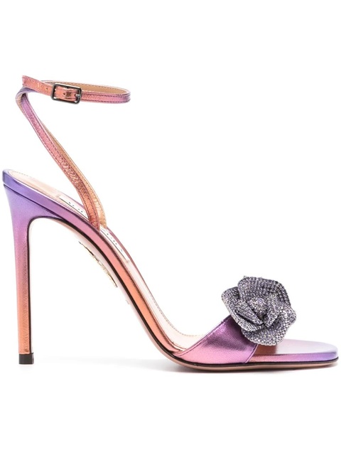 Aquazzura 105mm Crystal Orchid sandals - Purple - zdjęcie produktu nr 1