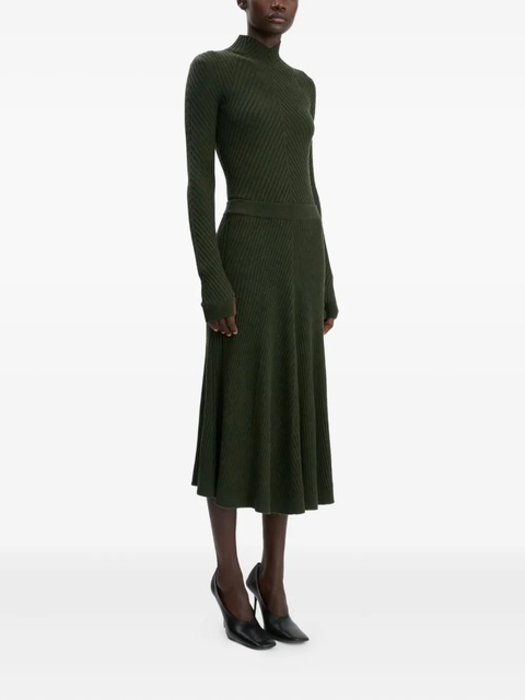 Victoria Beckham ribbed high-neck sweater - Green - zdjęcie produktu nr 2