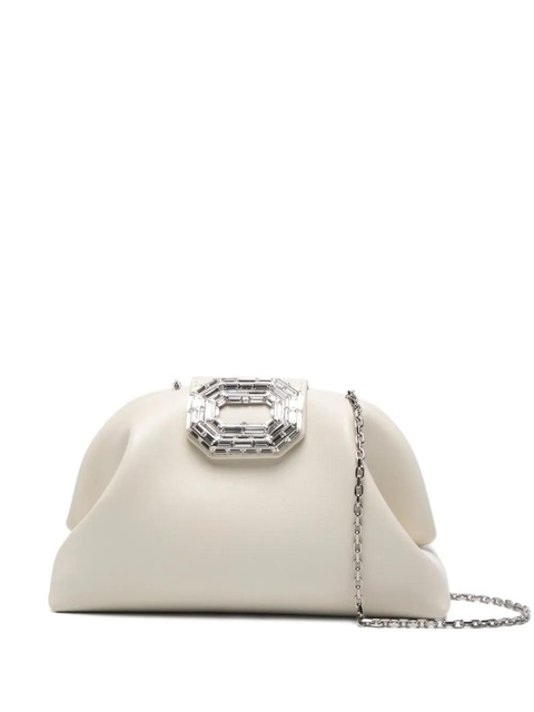 Amina Muaddi Camelia embellished clutch bag - Neutrals - zdjęcie produktu nr 2