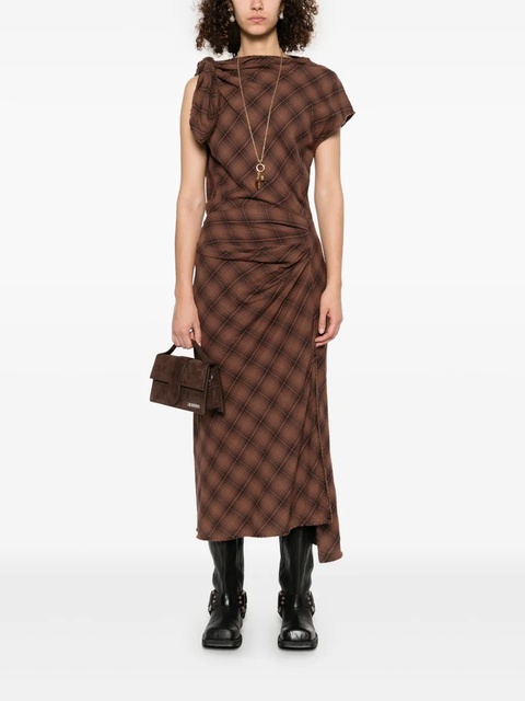 MARANT ÉTOILE Naerys midi dress - Brown - zdjęcie produktu nr 2