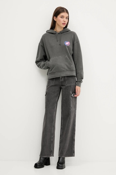 Tommy Jeans jeansy damskie kolor szary DW0DW20483 - zdjęcie produktu nr 2