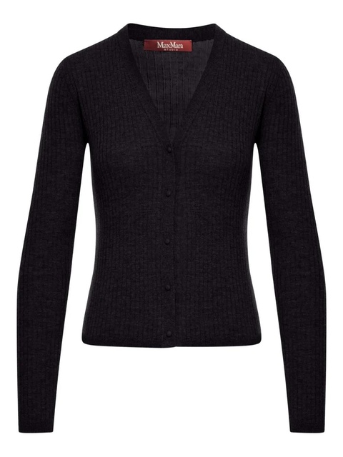 Max Mara Potus ribbed V-neck cardigan - Black - zdjęcie produktu nr 1