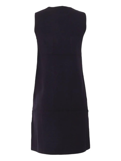 Max Mara slit-detail mini dress - Blue - zdjęcie produktu nr 2