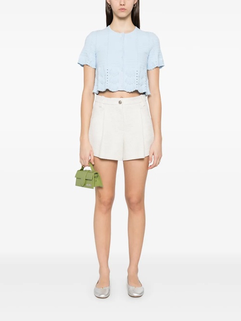 Maje lurex-detail shorts - Neutrals - zdjęcie produktu nr 1