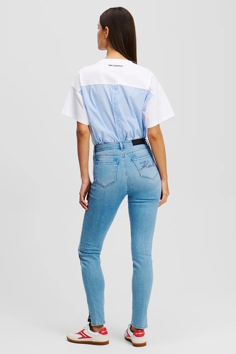 Karl Lagerfeld jeansy damskie kolor niebieski A2W10143 - zdjęcie produktu nr 2