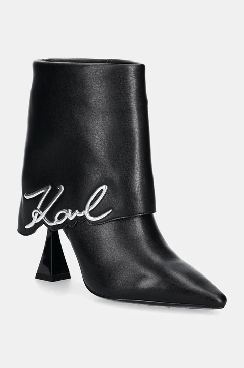 Karl Lagerfeld botki DEBUT II damskie kolor czarny na szpilce KL32044A - zdjęcie produktu nr 2