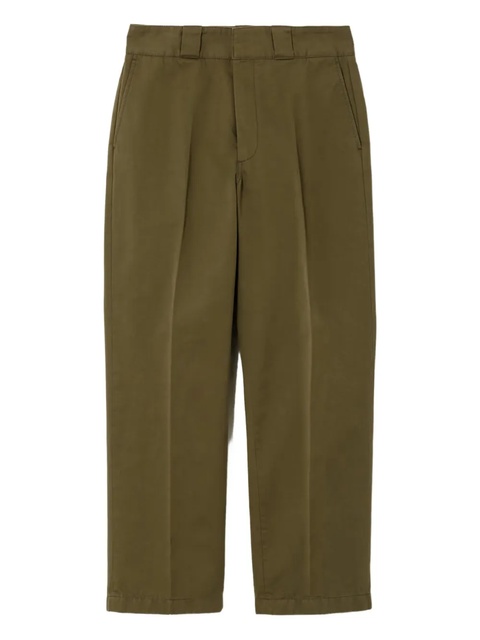 RE/DONE pressed-crease trousers - Green - zdjęcie produktu nr 1