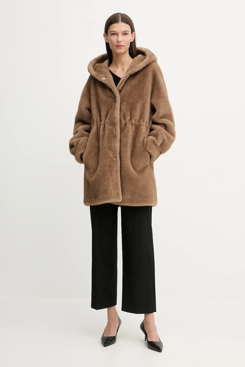 Answear.LAB płaszcz kolor beżowy - zdjęcie produktu nr 2