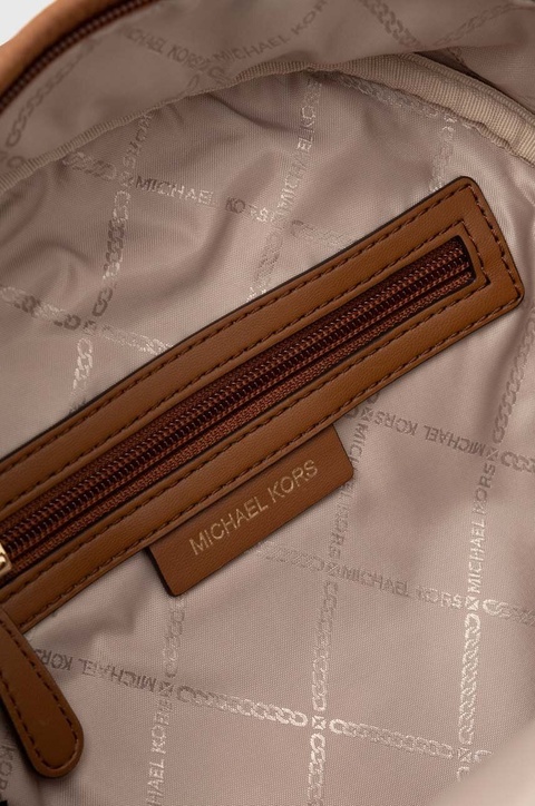 MICHAEL Michael Kors plecak skórzany damski kolor brązowy mały gładki - zdjęcie produktu nr 2